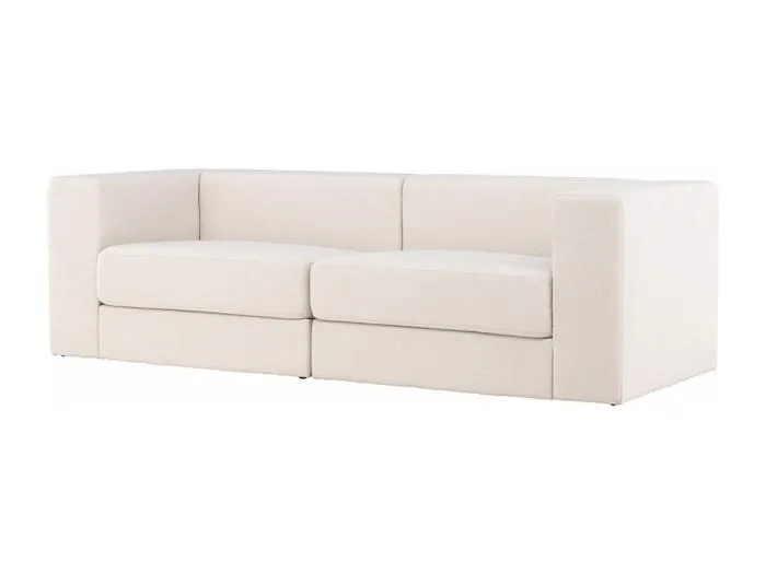 Lumi Sofa 3-Sitzer weiß.