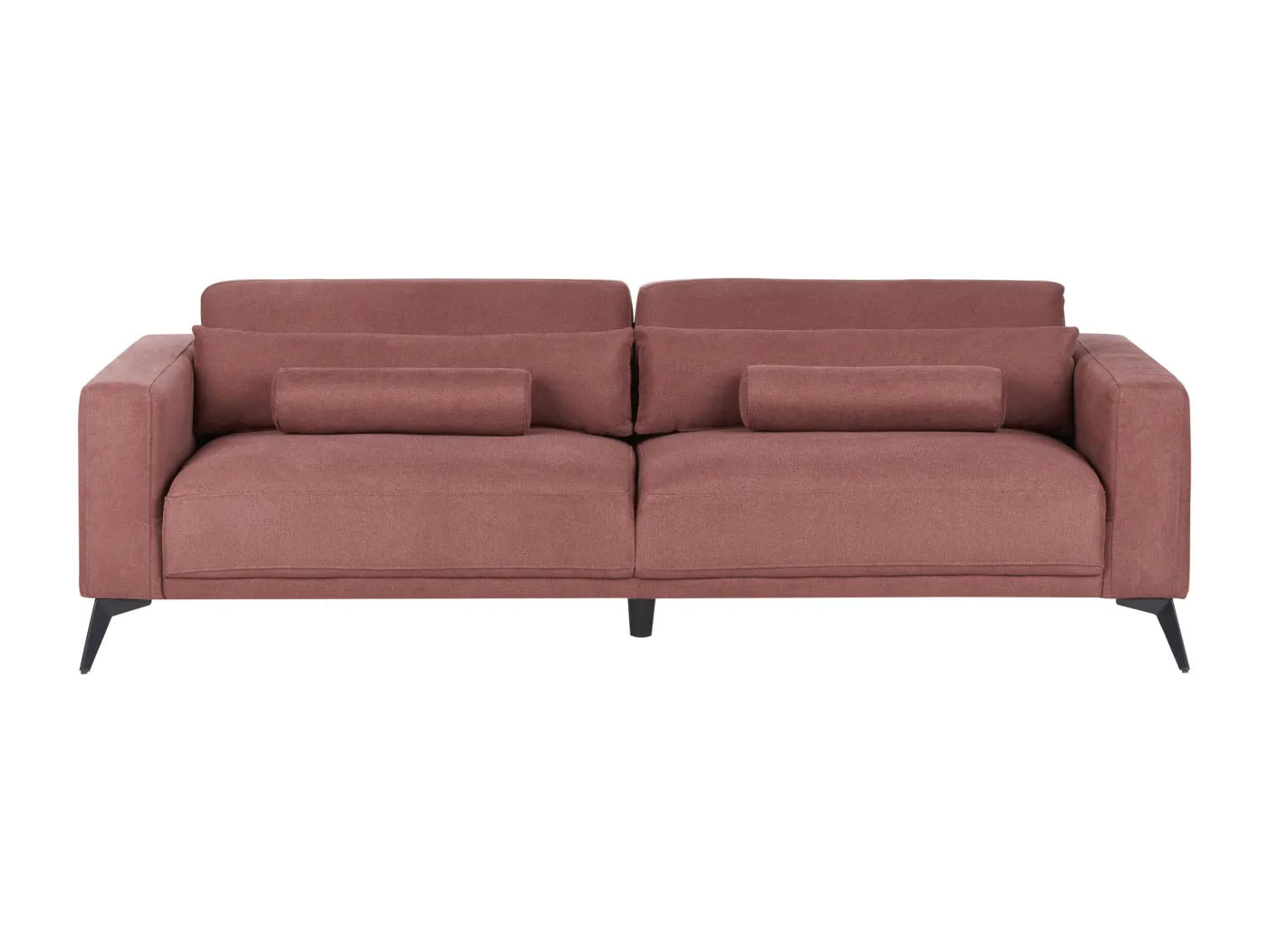 Sofa ANGE Stoff Burgunderrot 3-Sitzer