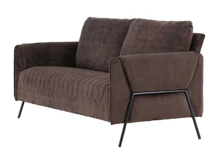 Indigo Sofa 2-Sitzer braun.