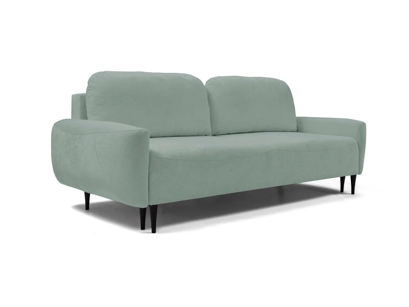 Sofa BOHO - Schlafsofa 140x200cm, Holzfüße, Bettzeugaufbewahrung, PUR-Schaumstoffpolsterung, 244x92x102cm MÜNZE