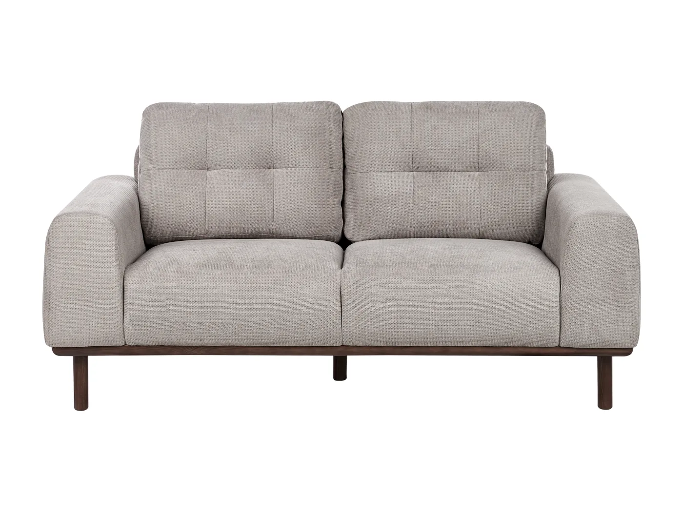 Sofa LAURILA Stoff Hellgrau 2-Sitzer