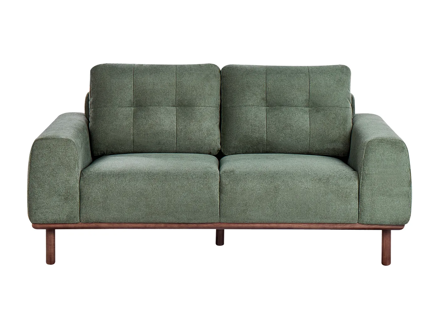 Sofa LAURILA Stoff Grün 2-Sitzer