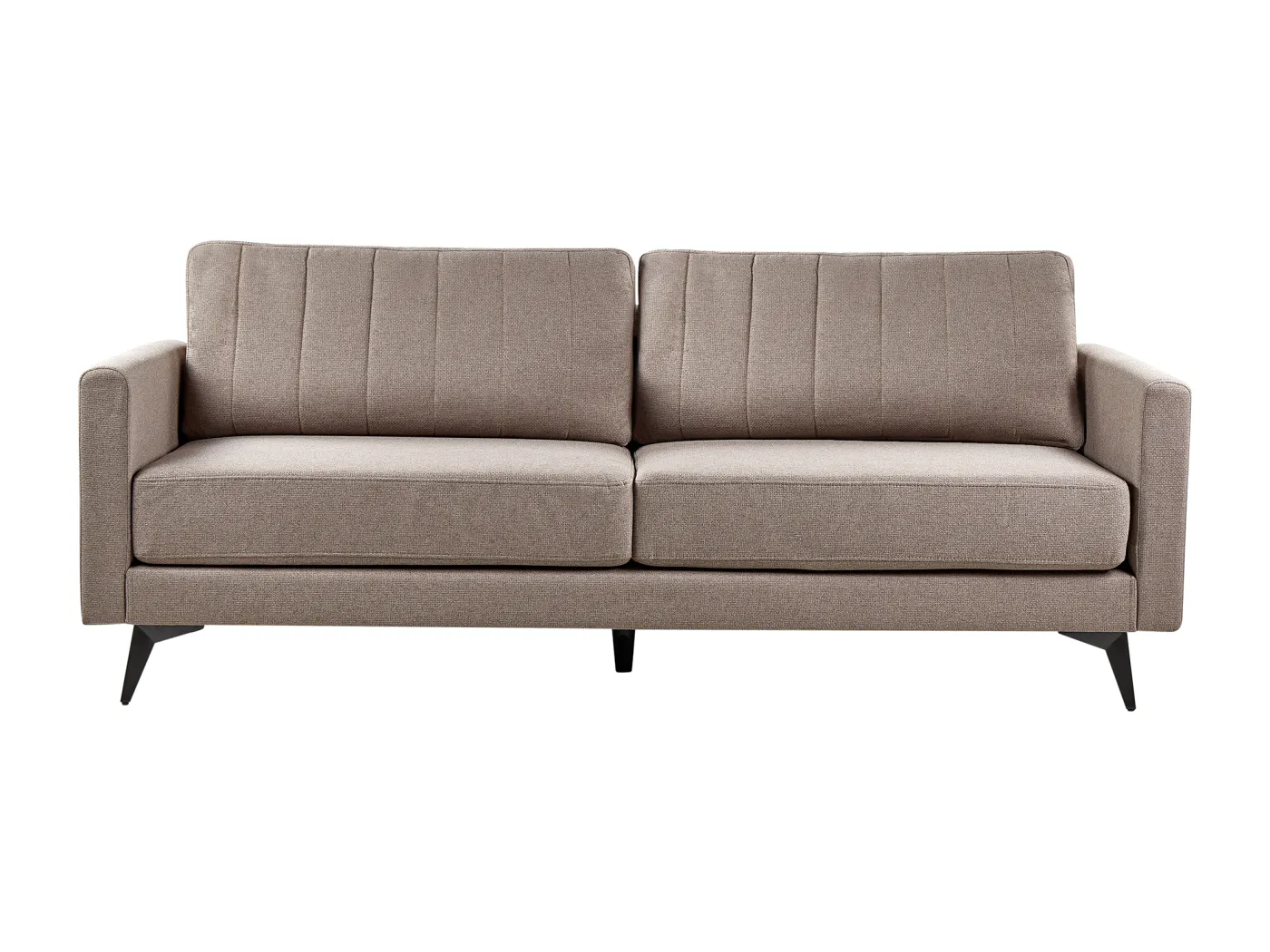 Sofa MALA Stoff Hellbraun 3-Sitzer