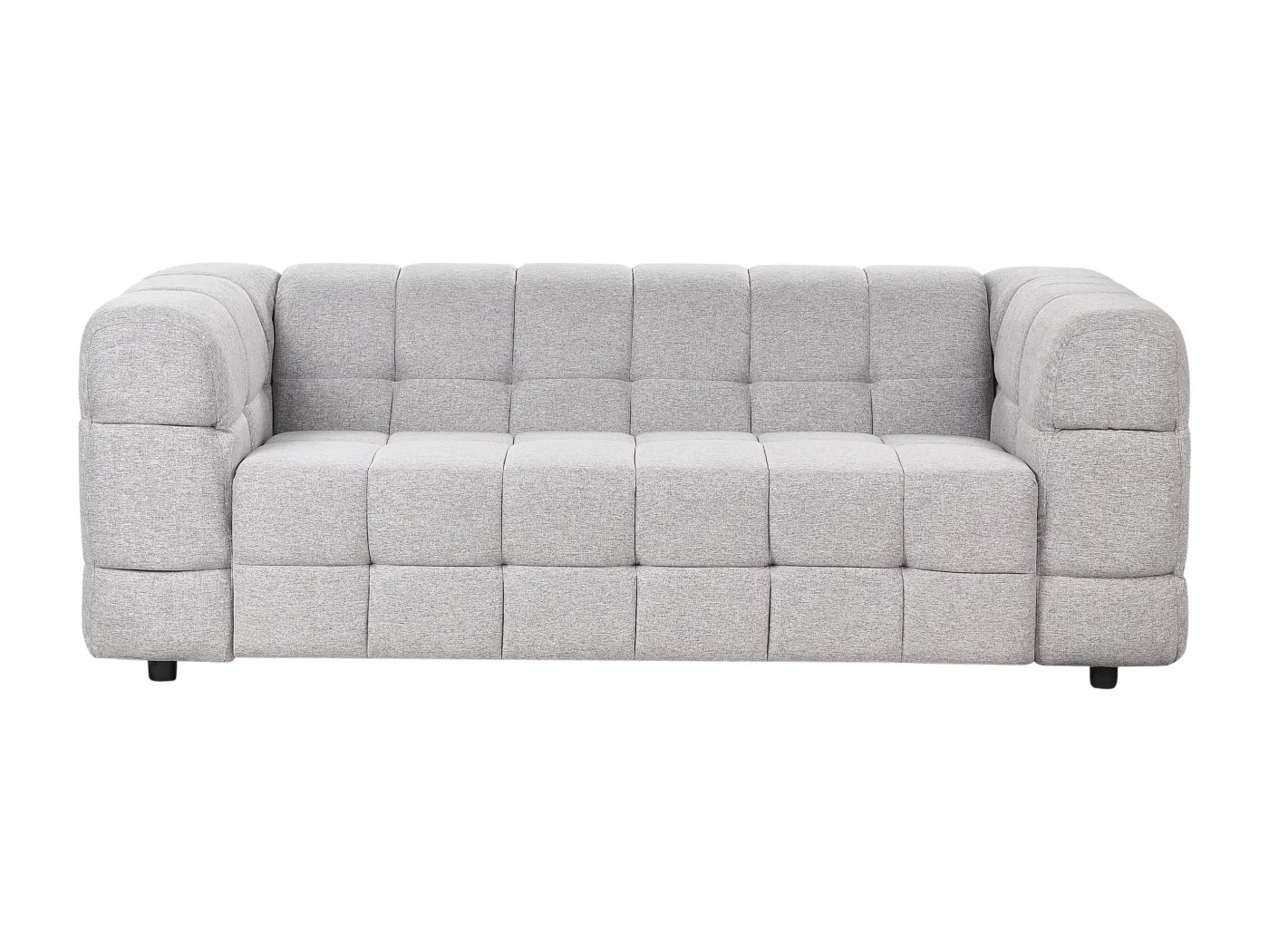 Sofa MULLOLA Stoff Hellgrau 3-Sitzer