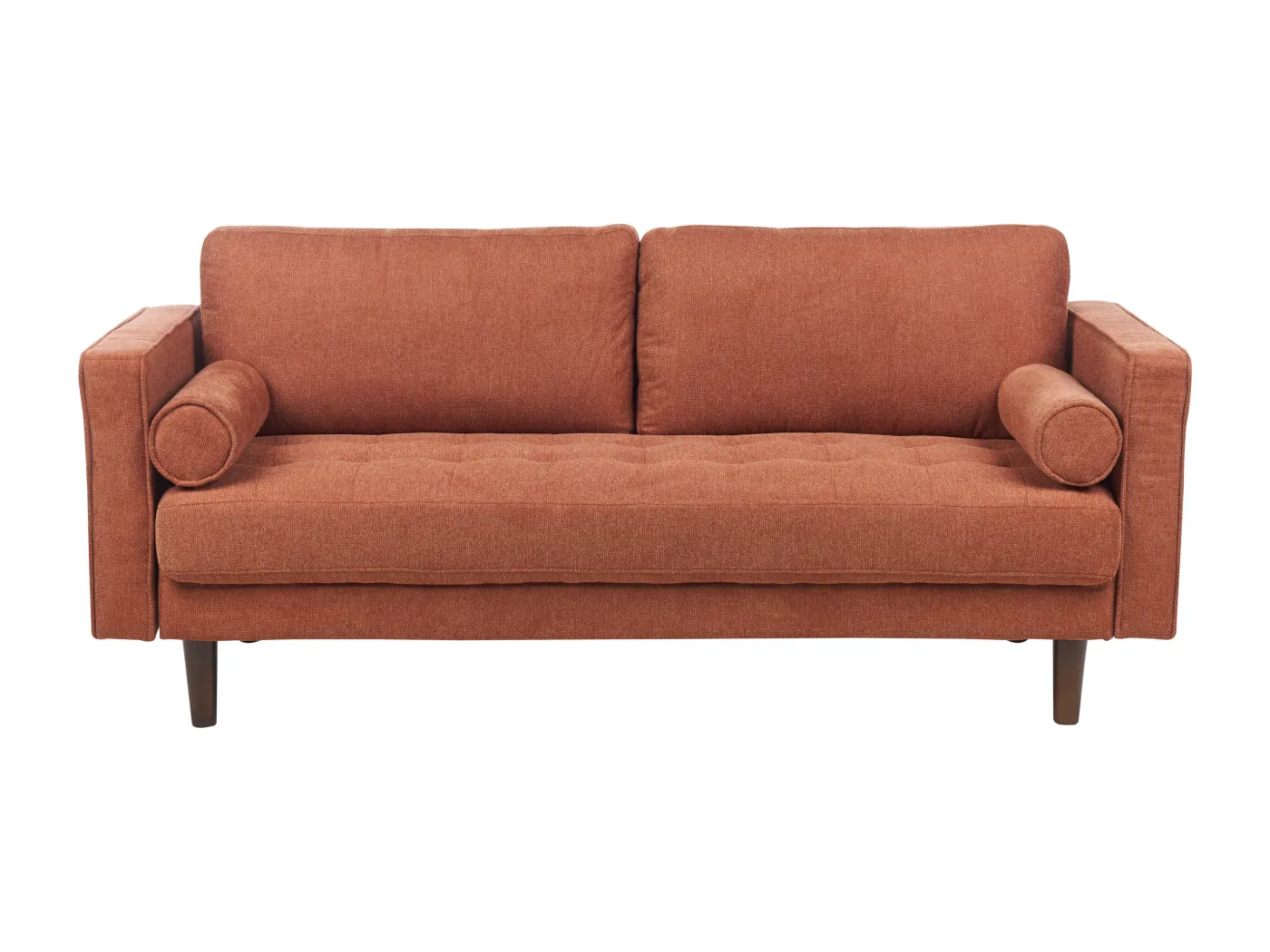 Sofa NURMO Stoff Goldbraun 3-Sitzer