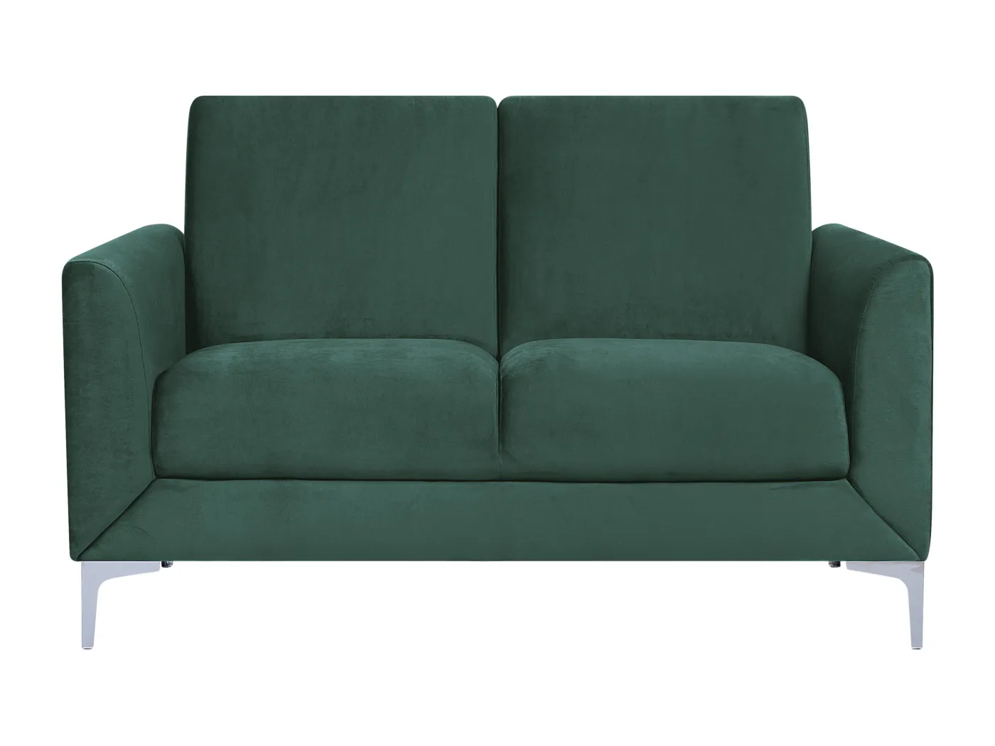 Trendy Sofa 2er Sitzer Samtstoff grün Fenes