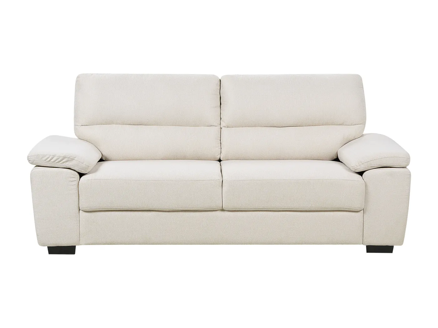 Sofa VOGAR Stoff Hellbeige 3-Sitzer