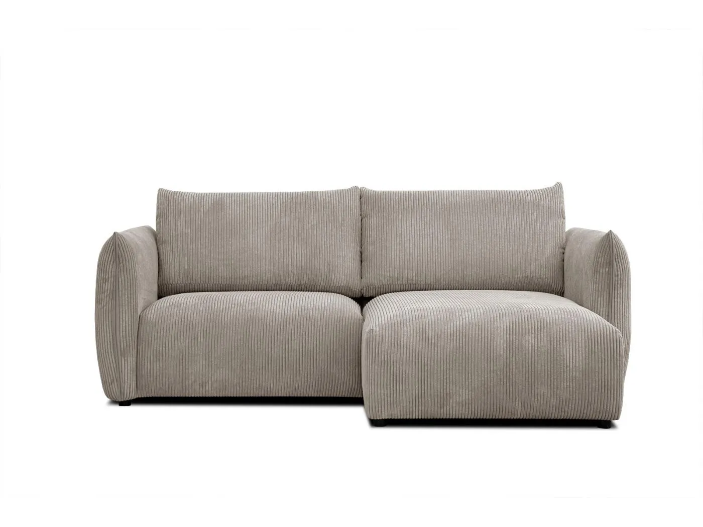 TAUER Ecksofa 3-Sitzer rechts, taupe