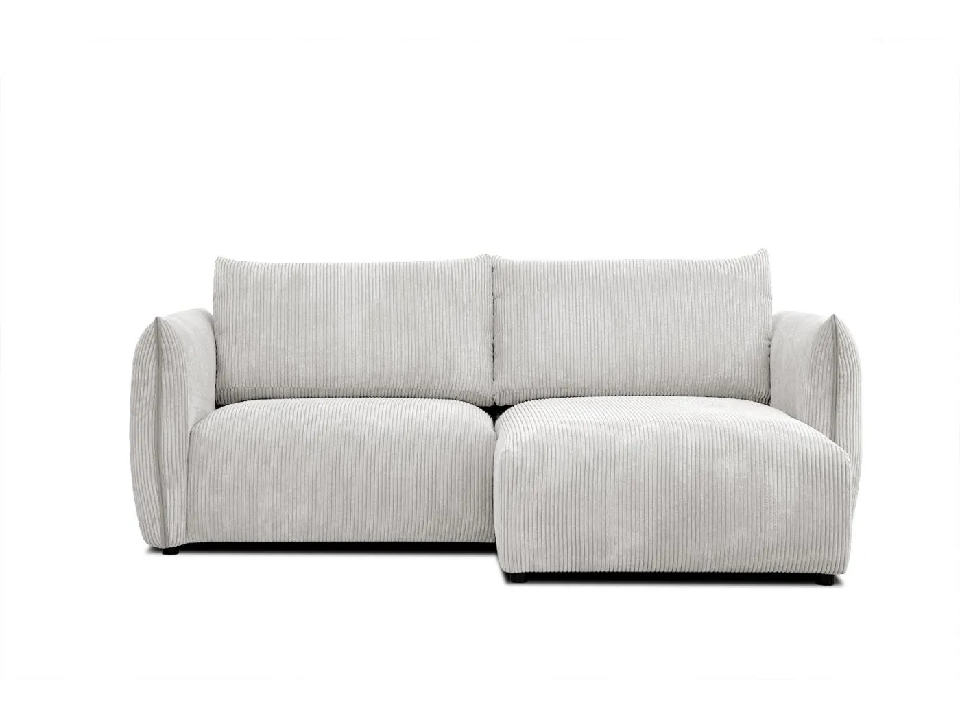 TAUER Ecksofa 3-Sitzer rechts, perlweiß