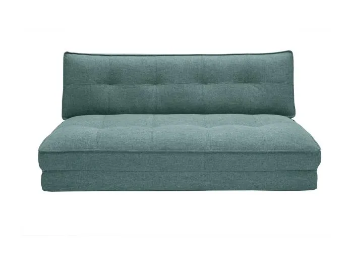 Zweisitzer-Schlafsofa aus grauem Stoff SALLY