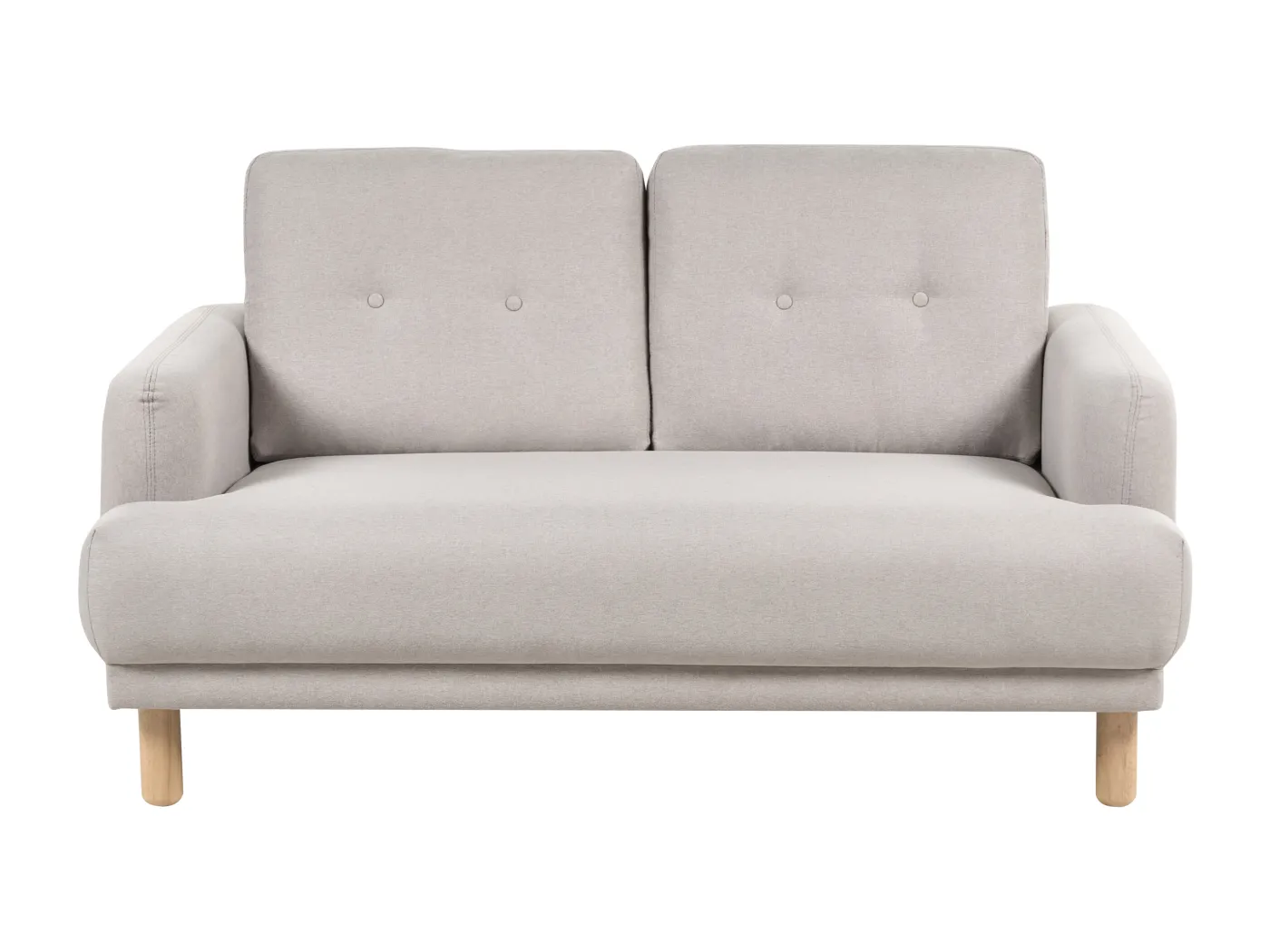 Sofa TUVE Stoff Taupe 2-Sitzer