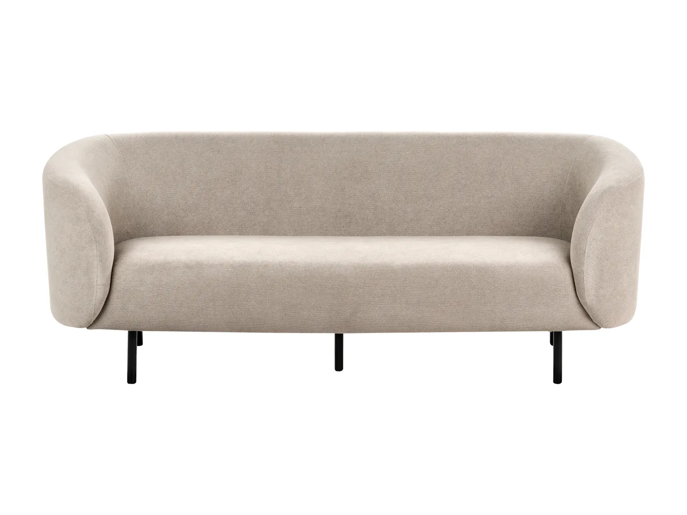 Sofa LOEN Stoff Taupe 3-Sitzer