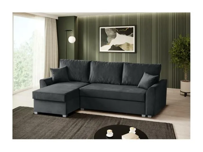 ECKSCHLAFSOFA Teramo dunkelgrau