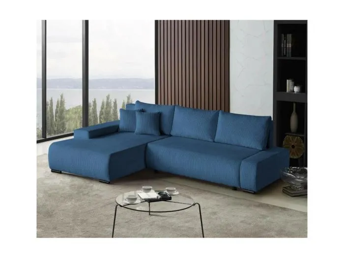 ECKSCHLAFSOFA Draco L Marineblau