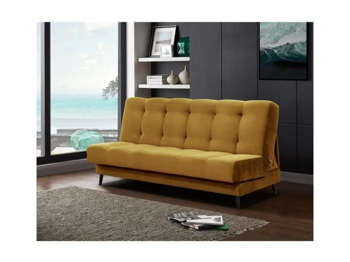 3-SITZER Schlafsofa Nancy gelb