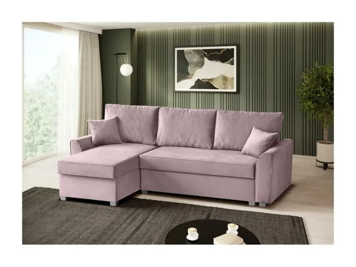 ECKSCHLAFSOFA Teramo rosa