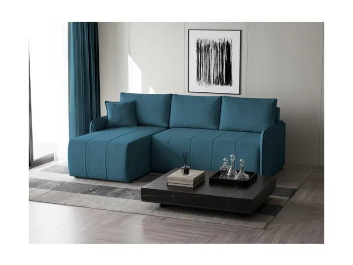 ECKSCHLAFSOFA Capri blau