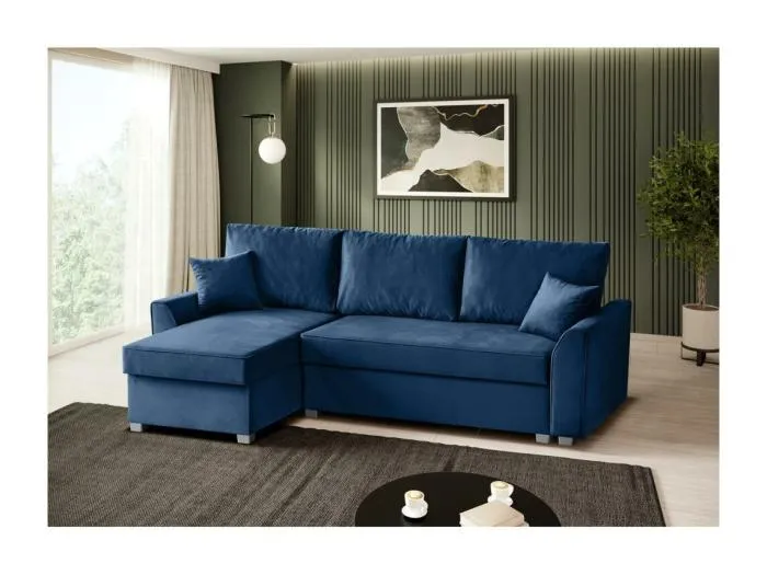 ECKSCHLAFSOFA Teramo dunkelblau