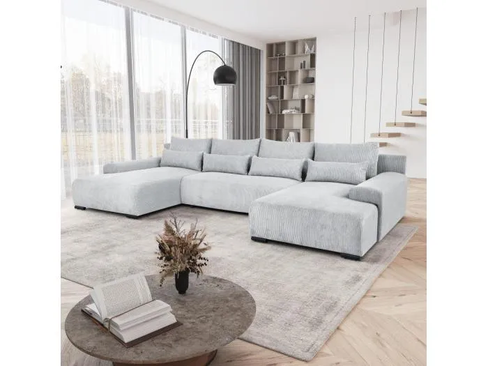 WOHNLANDSCHAFT Benny U hellgrau