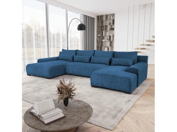 WOHNLANDSCHAFT Benny U dunkelblau