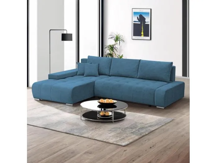 ECKSOFA Draco L blau links