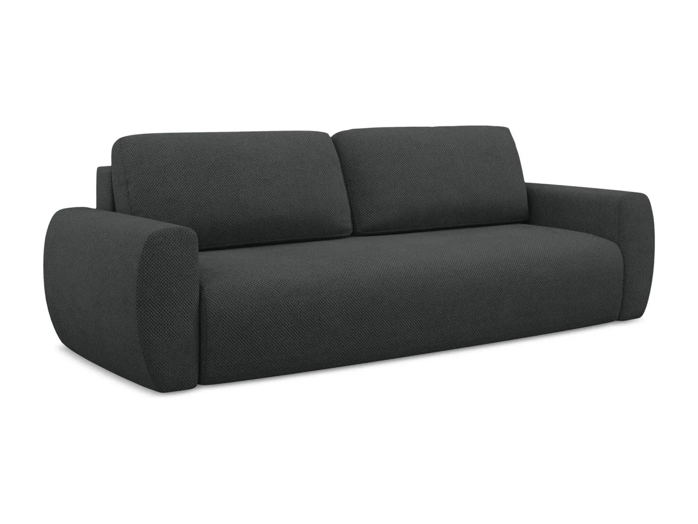 3-Sitzer Sofa mit Schlaffunktion - - Chenille - Graphit - ANELA