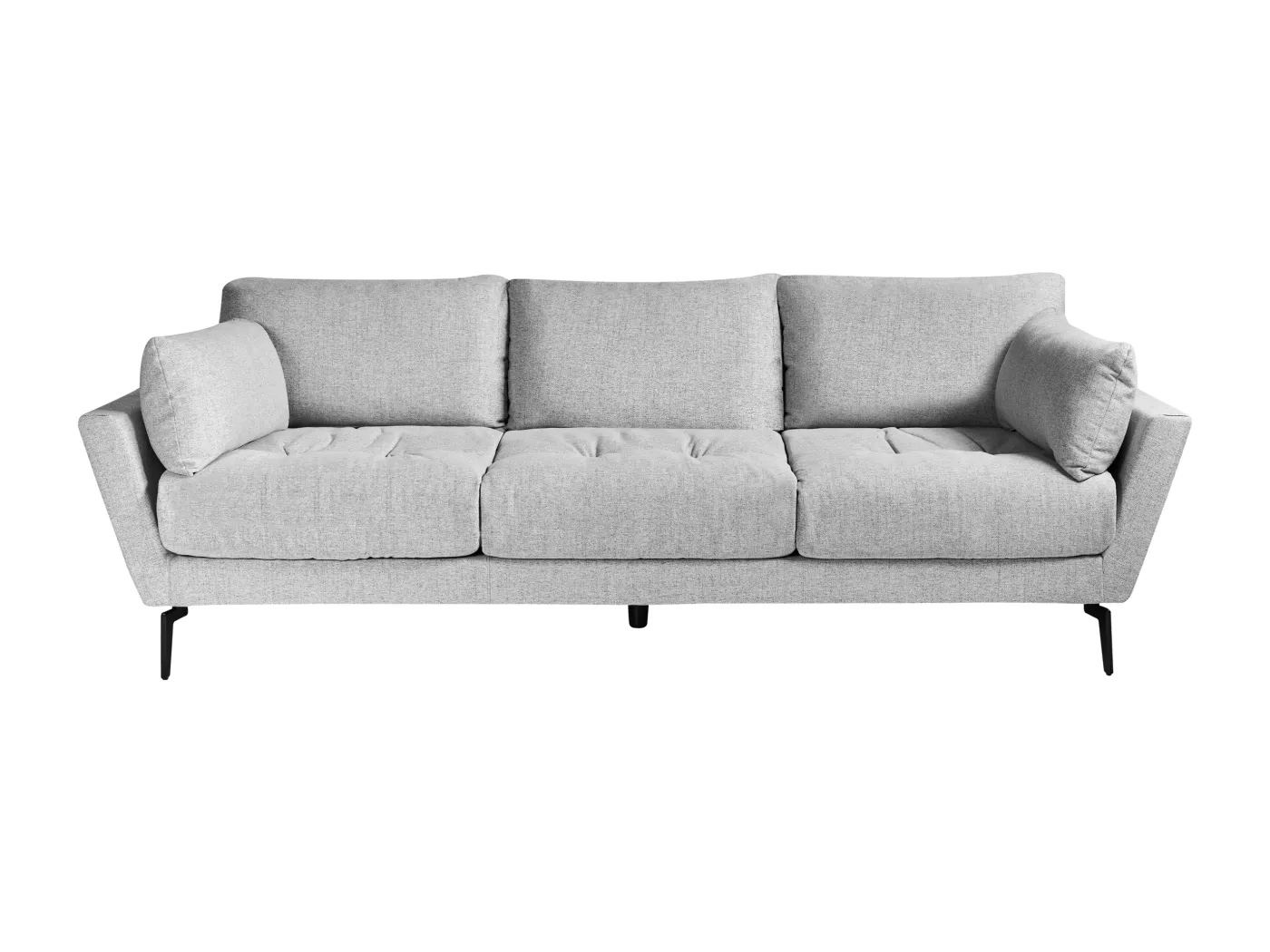 Sofa NENOLA Stoff Grau 4-Sitzer