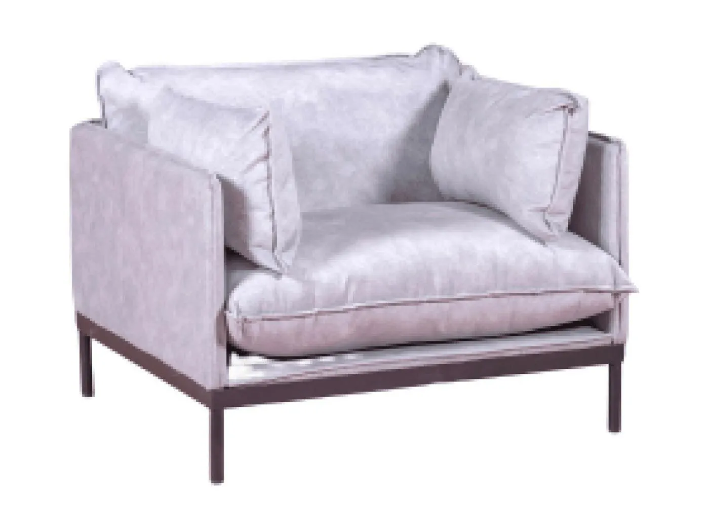 1-Sitzer-Sofa mit Polyesterbezug - Skyline - Grau