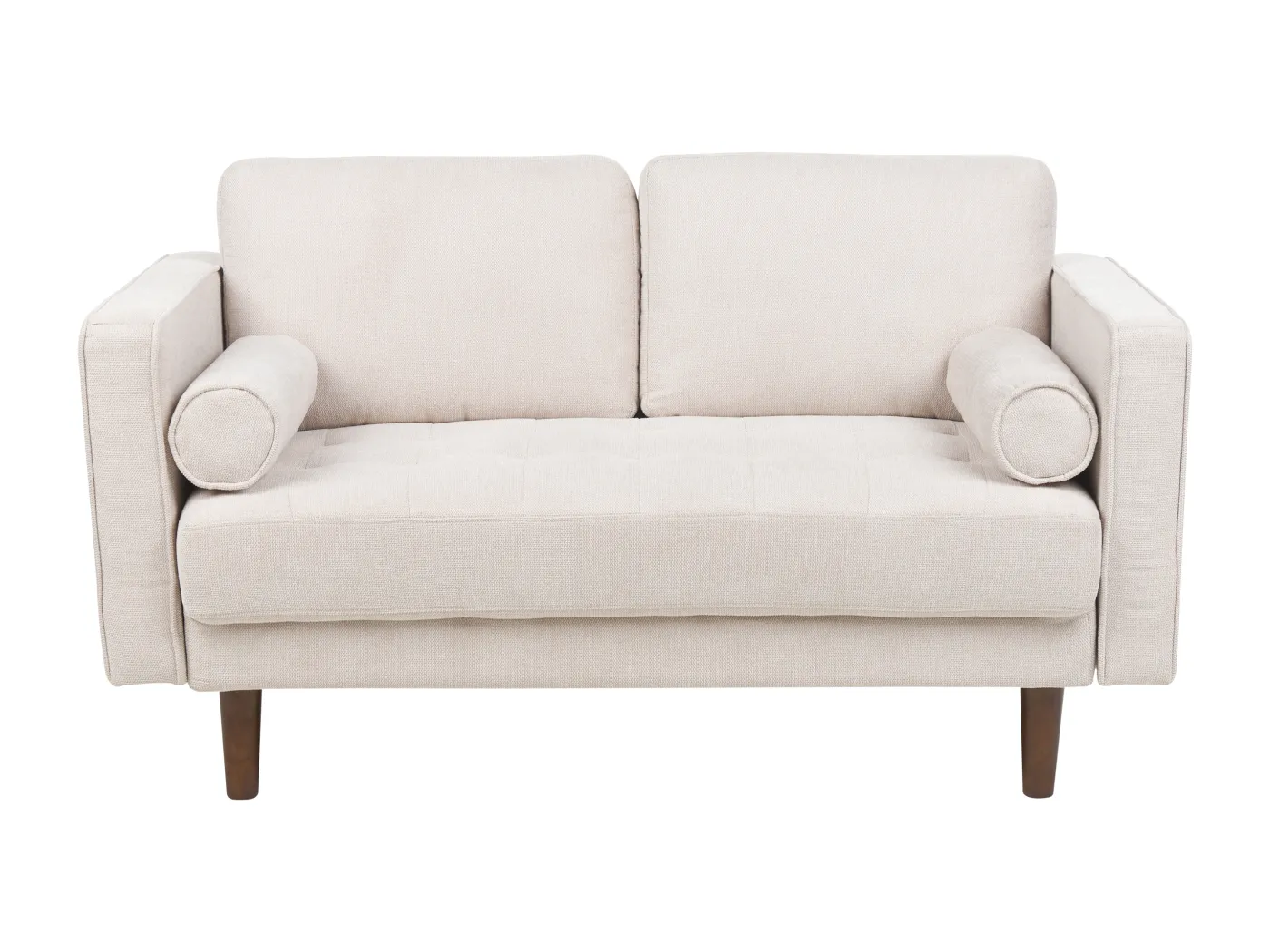 Sofa NURMO Stoff Hellbeige 2-Sitzer
