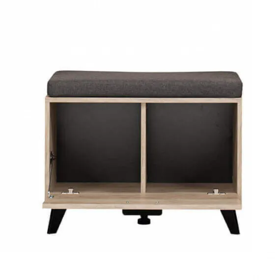 Niedriges Eingangsbank UMBRIA graue Eiche