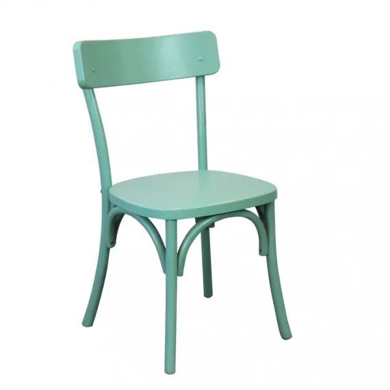 Vintage grüner Holzstuhl POLLY