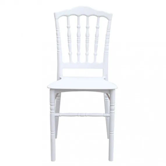 Eleganter stapelbarer Stuhl aus weißem Polypropylen TRUDY