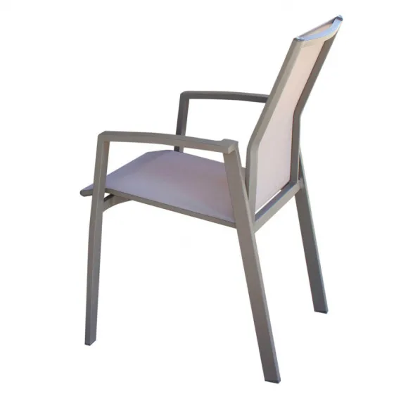 Stapelbarer Gartenstuhl mit Armlehnen MAILI