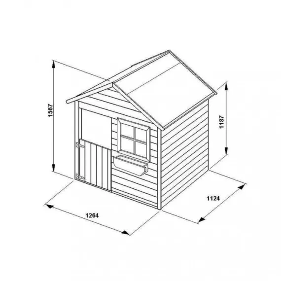 Holzgartenhaus Heidi