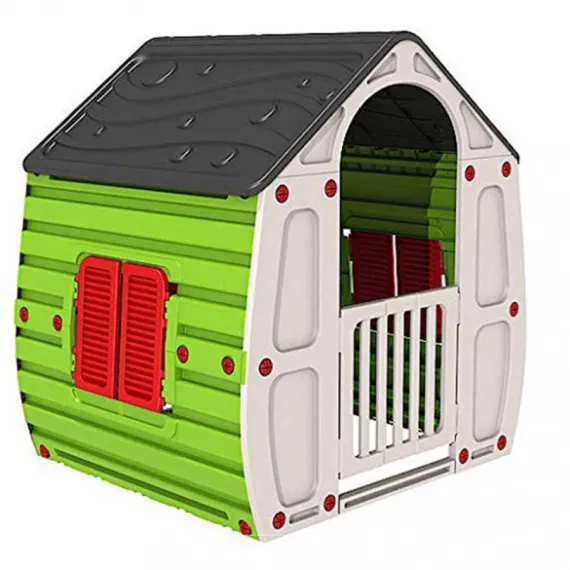 Häuschen mit Tür und öffnenden Fenstern MAGICA