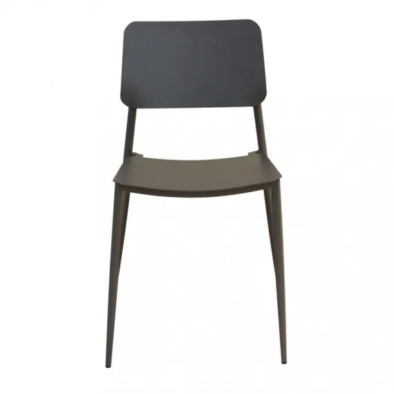 Moderner stapelbarer Stuhl mit Metallstruktur VEGA
