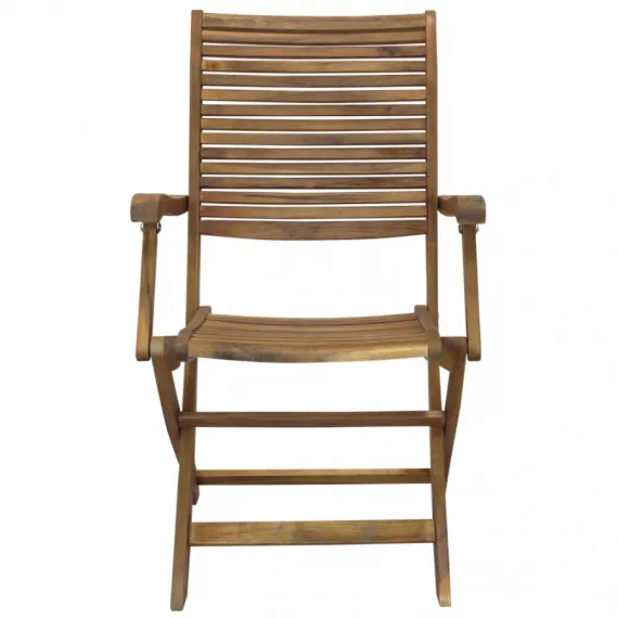 Klappstuhl aus Holz mit Armlehnen RIVIERA