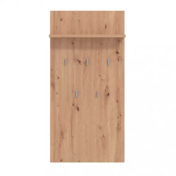 Eingangspanel mit Kleiderhaken LANZAROTE in handwerklicher Eiche