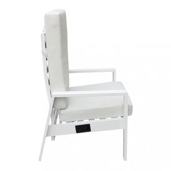 Verstellbarer Outdoor-Sessel mit Armlehnen GIACARTA