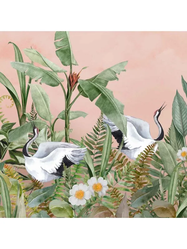 Creative Lab Amsterdam Dancing Crane Birds Tapete