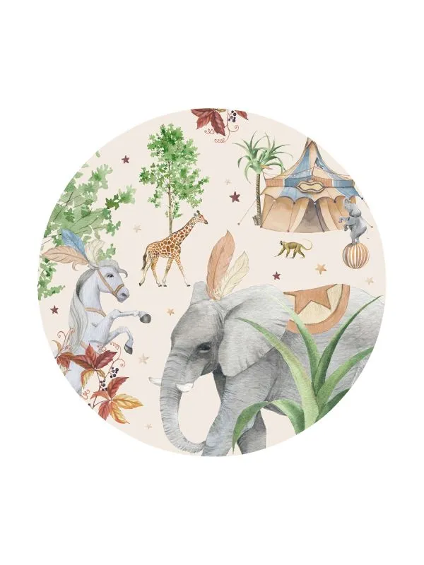 Creative Lab Amsterdam Elephant Tapete Rund