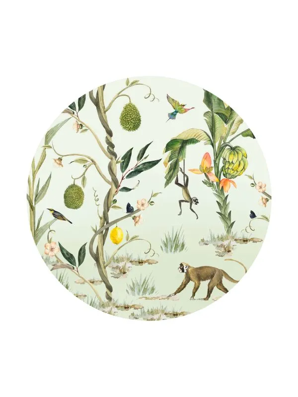 Creative Lab Amsterdam Monkey Life Tapete Rund