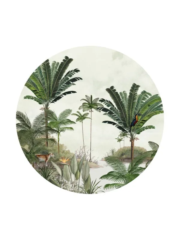 Creative Lab Amsterdam Rainforest Tapete Rund