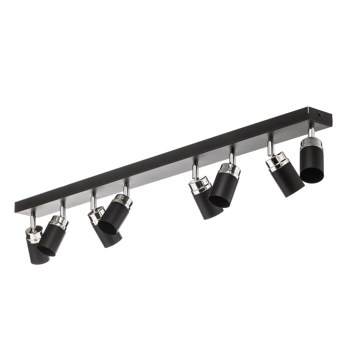 Rondo Deckenstrahler Leuchte Schwarz Chrom Edelstahl 8 Flammig Wohnbeleuchtung B-Ware