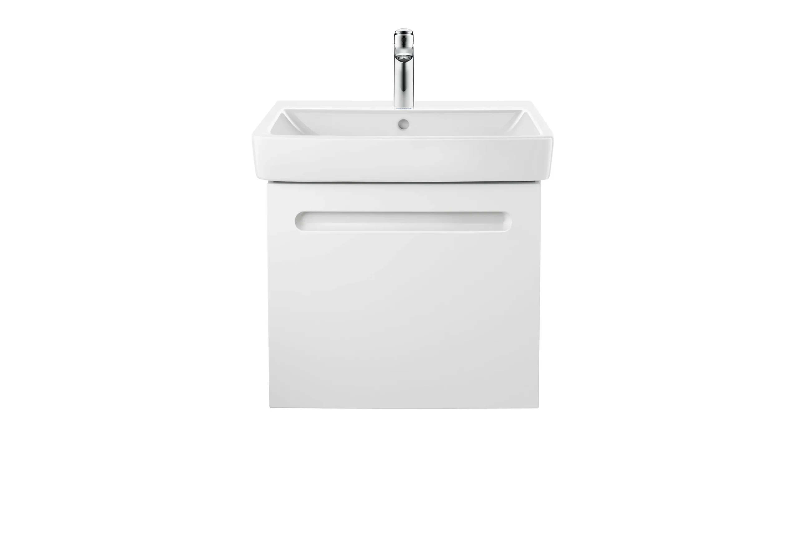 Duravit Waschtischunterschrank wandhängend „No.1“ 49 × 47,8 × 42,6 cm in Beton Matt