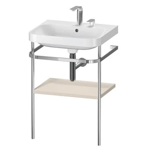 Duravit Waschtischunterschrank c-shaped Set mit Metallkonsole „Happy D.2 Plus“ 57,5 × 85 × 49 cm