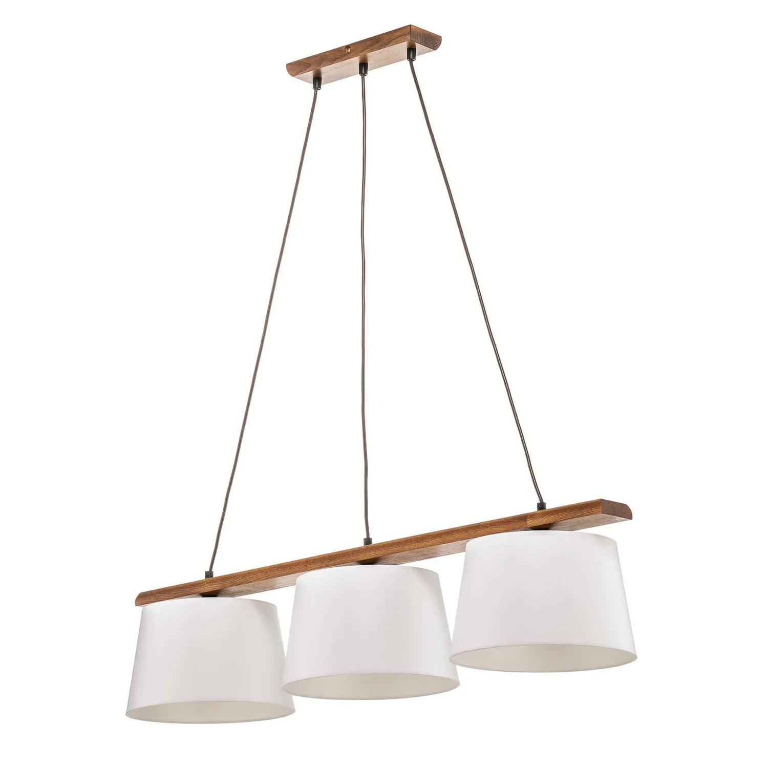 Euluna Hängeleuchte Sweden Hängeleuchte Lampe Dreiflammig E27 Nussbaum Eiche B-Ware