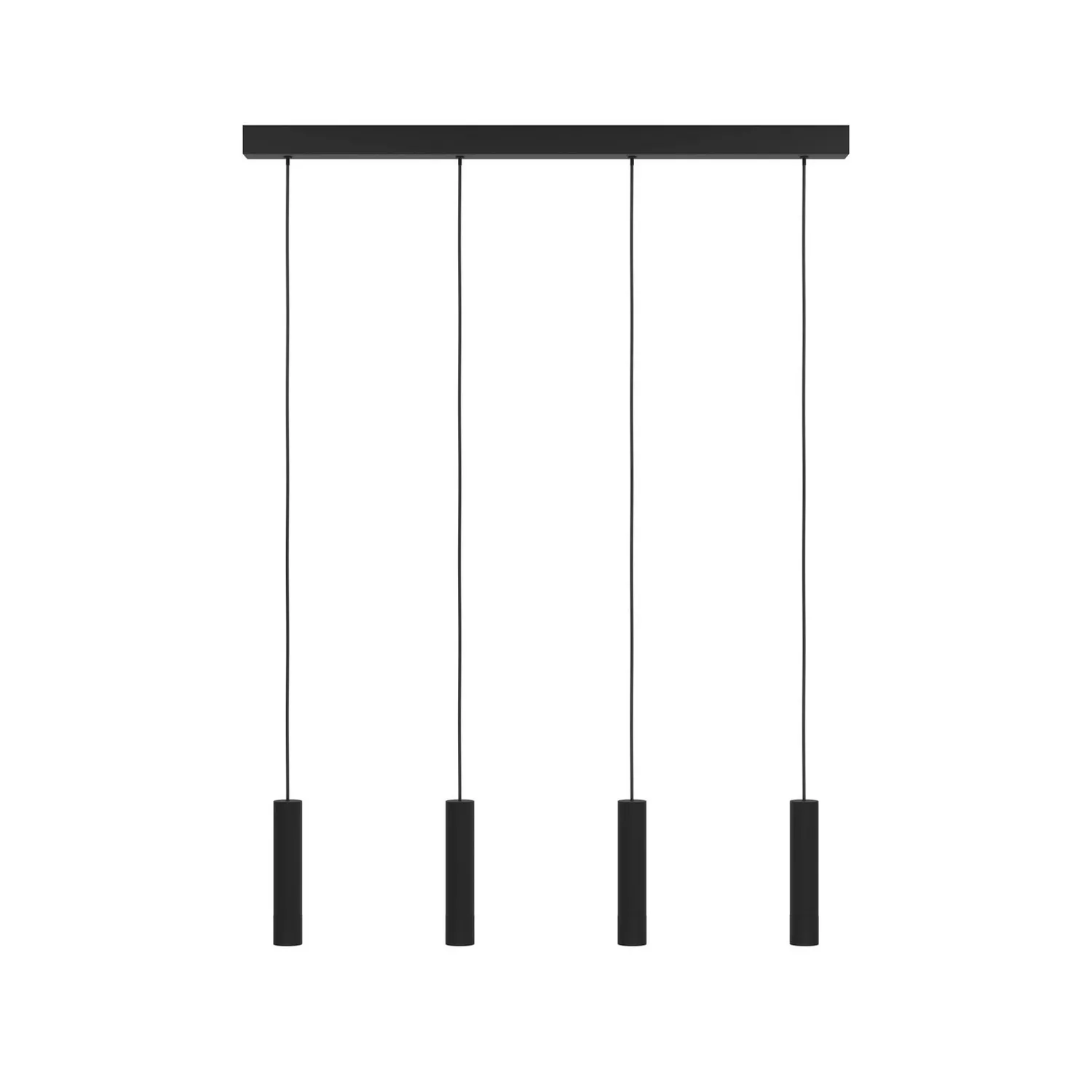 Eglo Led Pendellampe Hängeleuchte Almudaina Schwarz Länge 84 Cm 4 Flammig Lampe B-Ware