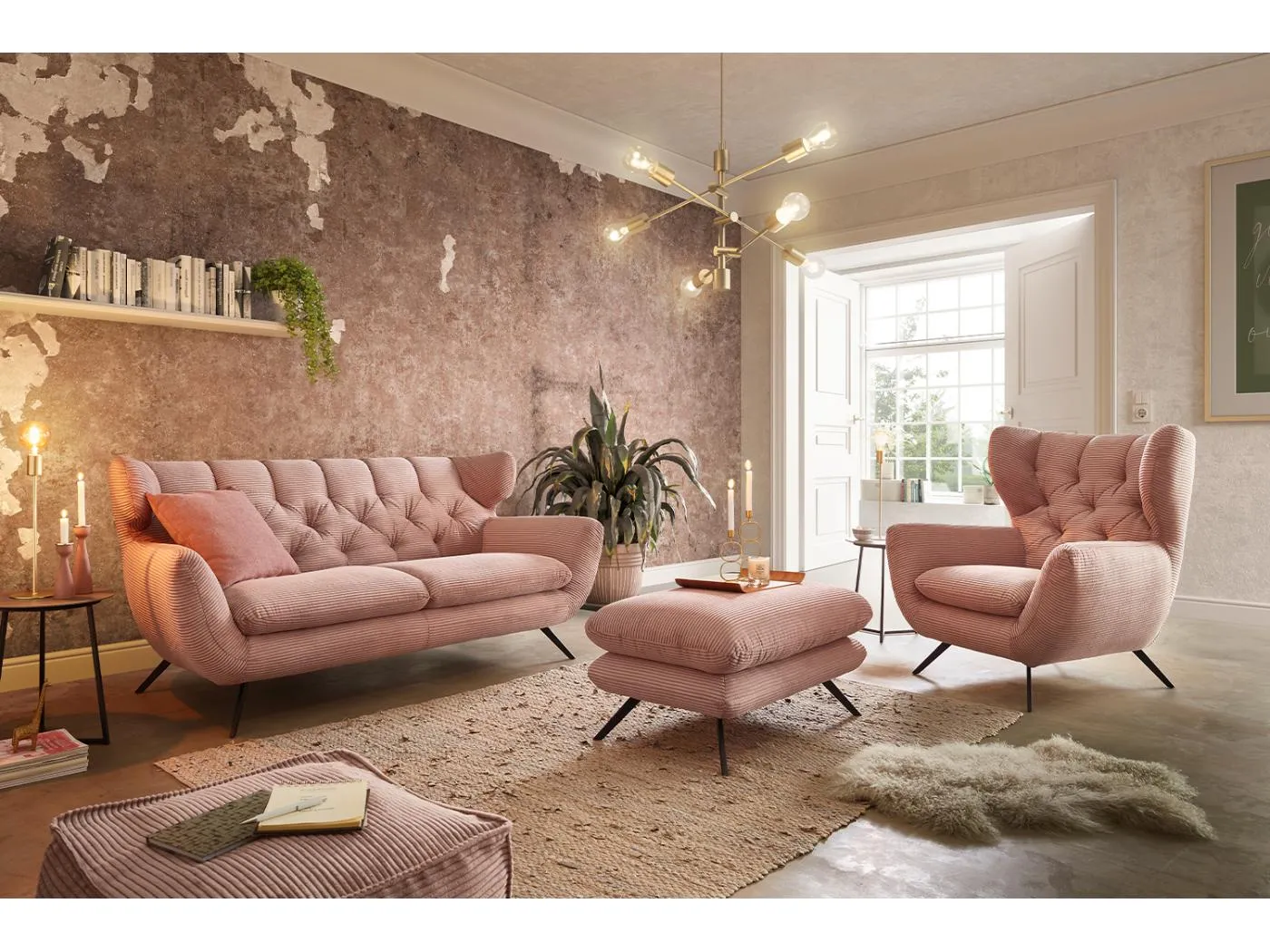 Sitzgruppe - Rosé  - CHARME