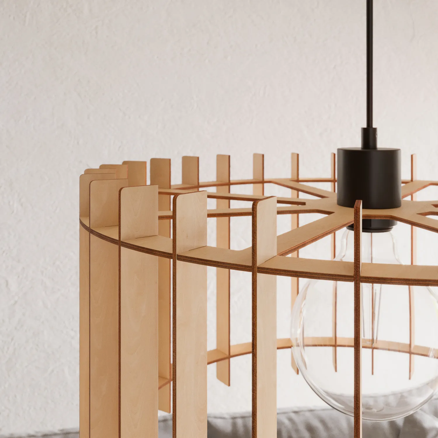 Envostar Mors Hängeleuchte Birkensperrholz Deckenlampe Deckenleuchte Lampe Spot B-Ware